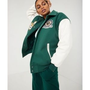 Garage varsity green jacket